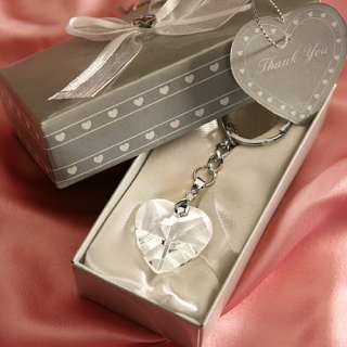 30)Crystal Heart Favors Bridal Shower Sweet 16 Quinceanera Girls Party 