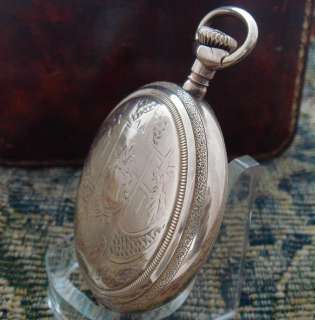 Gorgeous Mens 16s 23 Jewel Dueber Hampden Hunter Case Pocket Watch 