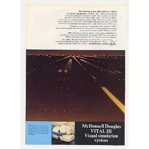   Douglas VITAL III Aircraft Visual Sim Print Ad