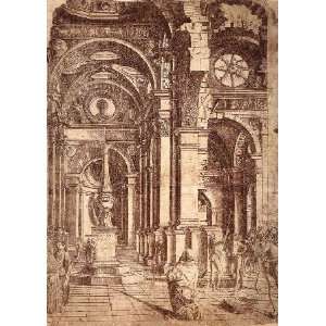   , painting name Interior of a Church, By Bramante 