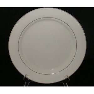   by  Round Serving Platter Withe with Gold Trim 