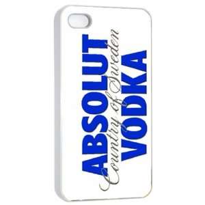 Absolut Vodka Logo Case for Iphone 4/4s (White) 