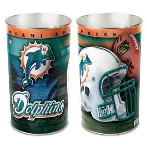  Miami Dolphins Waste Paper Trash Can