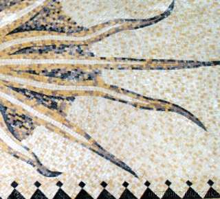 Italian Sun 11.7x27.69” Mosaic Marble Floor inlay  