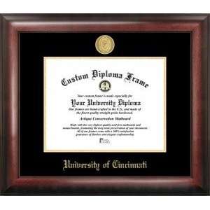  Cincinnati Bearcats Gold Embossed Diploma Frame Sports 