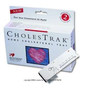 CholesTrak Home Cholesterol Test Kit, Cholestrak Home Test Kit Pk2, (1 