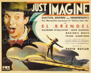 JUST IMAGINE 1930 ★ To The Future 50 Years EL BRENDEL Airplane ART 