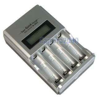 Smart LCD AA AAA Quick Rechargeable Battery Charger  