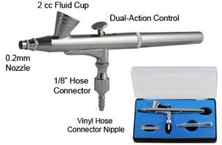 New Heart Air Compressor Dual Action Airbrush Kit Set 6ft Hose Make 