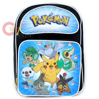 Pokemin Black and White School Backpack Lunch Bag 1