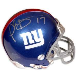  Plaxico Burress New York Giants Autographed Mini Helmet 