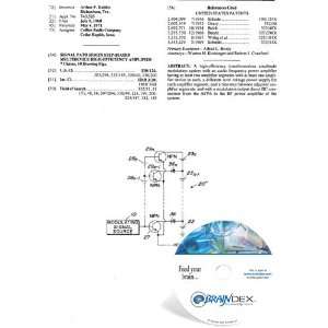 NEW Patent CD for SIGNAL PATH SERIES STEP BIASED MULTIDEVICE HIGH 