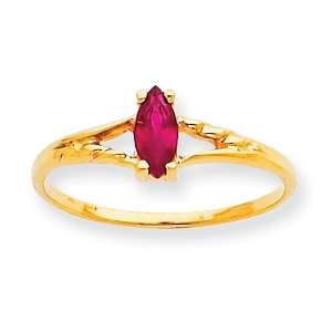  14k Ruby Birthstone Ring Jewelry