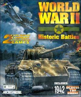 World War II Historic Battles from Microprose 2 Combat Simulations for 