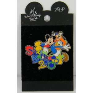 Spring Break 2000 Disney Pin Mickey Goofy and Donald