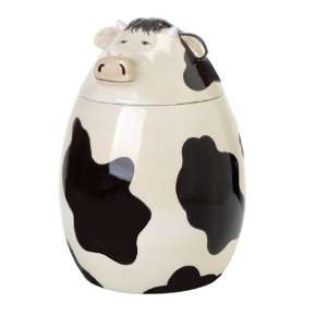  Clay Art Free Range Cow Cookie Jar