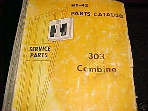 International 303 Combine parts Catalog  
