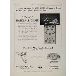 1926 Ad Wilders Baseball Game Toy Puzzles St. Louis 