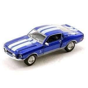  1968 Shelby GT 500 Royal Blue/White Stripes R2 1:64 Die 