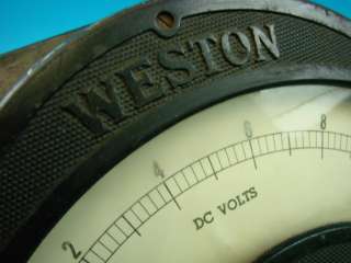Antique Weston Model 57 DC Volt Meter Large 8 1/2 Diameter Vtg 