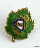 AOUW   Ancient Order United Workers 10k Gold Leaf PIN  
