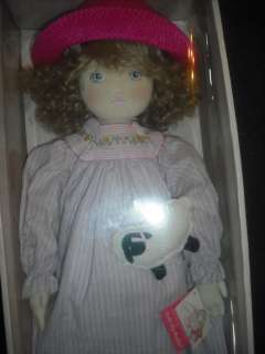 23 Cloth Doll By Pauline Vtg Collectible Girl Nursery Rhyme Mary NIB 