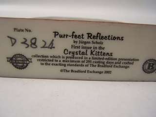 Bradford Exchange Crystal Kittens Purr Fect Reflections  