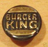 BURGER KING WHOPPER LOGO BLAZER JACKET UNIFORM BUTTON  