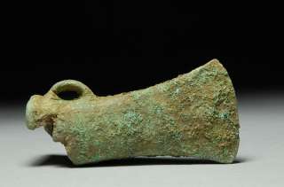 Ancient Celtic Bronze Age Looped Socketed Axe 1200 B.C.  