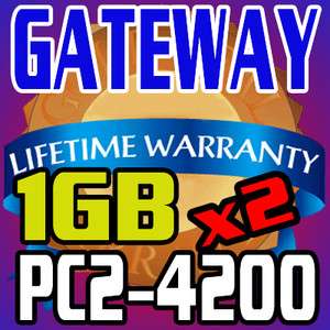 2GB KIT Gateway ML6703 MP6954 MP8708 MT3705 Memory RAM  
