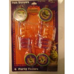  Shrek the Third Party Favors   Crazy Straws (4 Count 