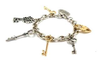 Disney Couture Alice in Wonderland Multi Keys Bracelet  