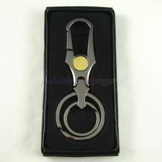 Motor Car Key Ring Keychain Metal Grey 3985 PEUGEOT  G  