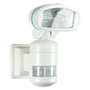   Motion Tracking Halogen Security Floodlight in White: Home Improvement