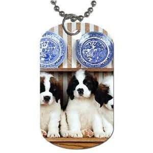 Cute puppies Dog Tag with 30 chain necklace Great Gift Idea