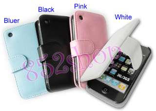 Leather Case Cover For Apple Iphone 3G 3GS 2G 1/4color  