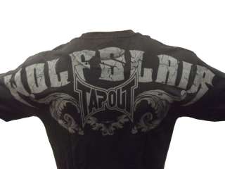 Tapout Wolfslair II Mma Ufc Cage Fighter T Shirt New Mens Black Large 