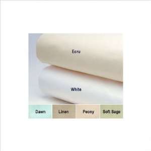   Egyptian Cotton Sateen Sheeting Tab Top Drapes in Ecru