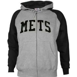  New York Mets Classic Tackle Twill Zip Hooded Sweatshirt 