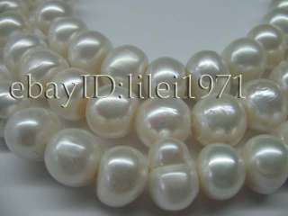 3st AA+12 13mm high luster white baroque pearl 4697  
