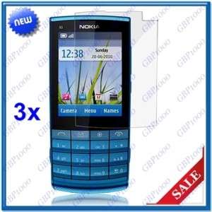 3x Screen Protector Film For Nokia X3 02 Touch and Type  