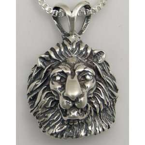   Lion Pendant in Sterling SilverJewelry made in America The Silver