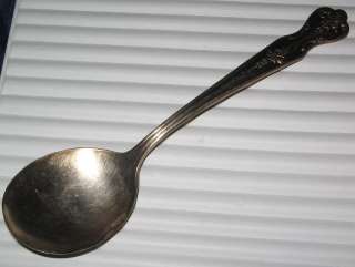 Antique Serving Spoon Silver Plate Wm Rogers Extra Plate Silverplate 