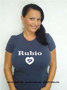 Womens Cute Ricky Rubio Timberwolves T Shirt Jersey Small  thru 2XL 
