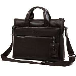   Mens Casual Mens Shoulder Bag Leather Bags Notebook Case COLOR Brown