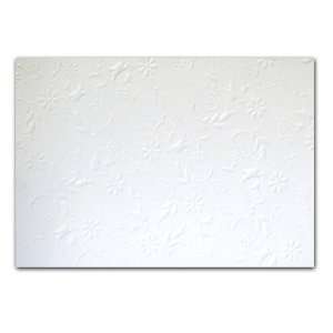  White Embossed Floral   Designer Note Cards (set of 10 