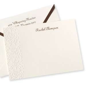  Damask Embossed Thank You Note Cards: Home & Kitchen
