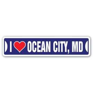 LOVE OCEAN CITY MD Street Sign beach summertime summer boardwalk 