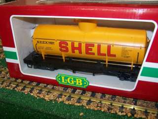 LGB G SCALE TANKER, 4 AXLE 4080 Y 04 SHELL OIL  