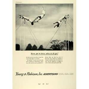   Aerial Acrobatics Circus Stunts   Original Print Ad: Home & Kitchen